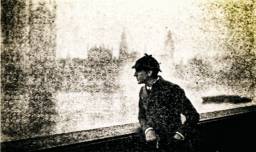 Symbolbild: „Sherlock-Holmes-Fehler“, Bild zeigt John Barrymore im Film „Sherlock Holmes“ von 1922; Public Domain; Wikimedia Commons